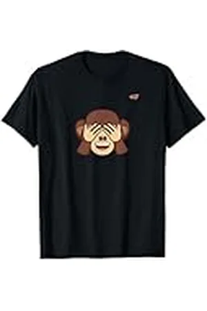 Emoji Emoticon Mono Mono Ocultar Ojos Cara Camiseta
