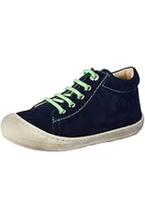 Naturino Niños Cocoon Zapatillas de Gimnasio, Navy Green Fluo, 19 EU