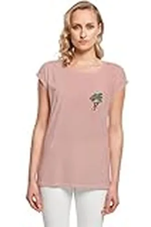 Mister Tee Mt10678-ladies Flamingo Extended Shoulder tee Camiseta, , L para Mujer