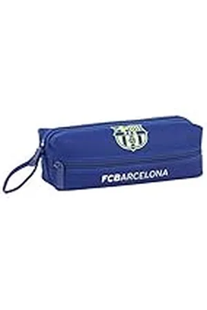 Barcelona FC Estuche portatodo Triple 3 Cremalleras Escolar, , 20 cm