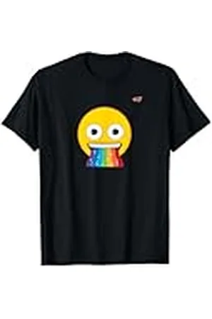 Emoji Emoticon Sonrisa Sonriente Sonriente Boca Arco Iris Camiseta