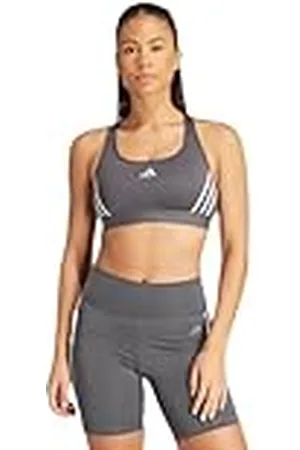 adidas Sujetador Deportivo Powerreact Train de Soporte Medio con 3 Rayas, XSCD