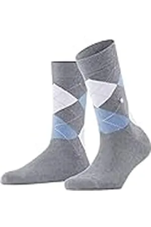 Burlington Queen W SO algodón estampado 1 par, Calcetines Mujer, Gris (Arctic Melange 3221), 36/41 EU