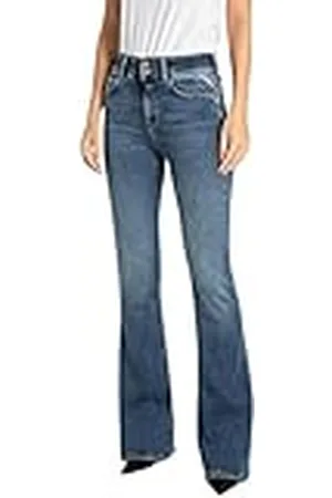 Replay Newluz Flare Jeans, 009 Azul Medio, 29W x 32L para Mujer