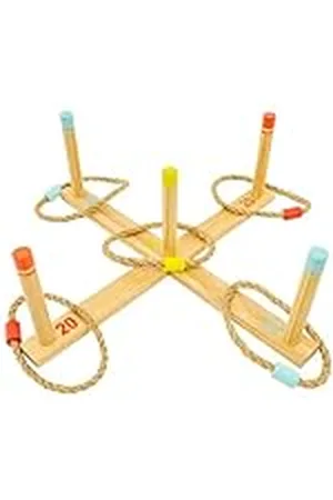 TP Toys Anillo de Toss Game FSC Outdoor Fairground Game for Kids Ages 3+ Fun 2-4+ Player Classic Ring Toss Game for Indoor or Outdoor Play