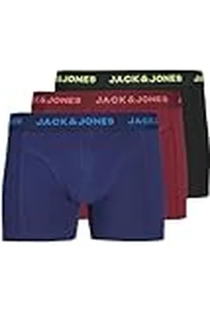 JACK & JONES Jaczane Solid Trunks 3 Pack, , M (Pack de 3) Hombres
