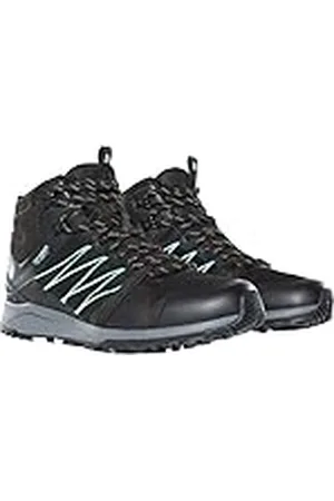 The North Face Zapatillas Impermeables Litewave Fastpack II para Mujer - Altura Media - TNF BLACK/AQUA SPLASH, EU 39.5