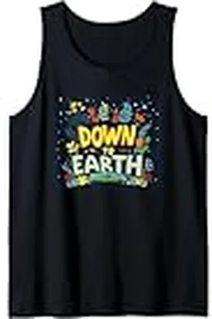 Down To Earth Cita divertida con los pies en la tierra para niños y niñas Camiseta sin Mangas