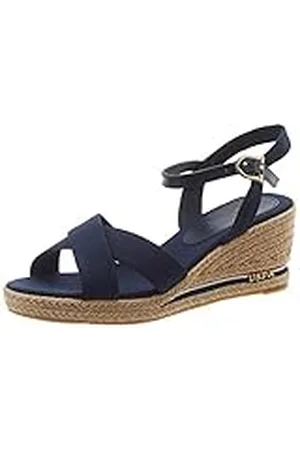 U.S. Polo Assn. Madelyn Rope, Sandalias de Talón Abierto Mujer, Azul (Dk Bl 002), 41 EU