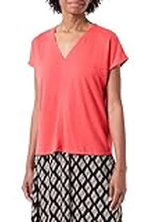 VERO MODA Vmjoy Linnen SS V-Neck Topjrs Noos Camiseta de Tirantes Anchos, , XL para Mujer