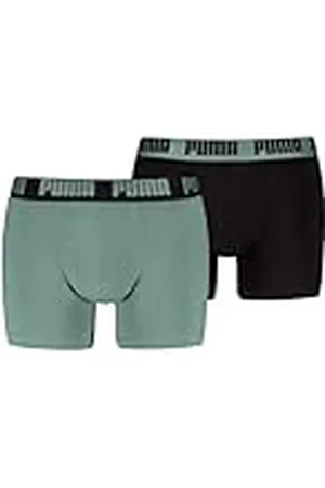 PUMA Men Everyday Bóxer, Olive Green/Black, XXL (Pack de 2) de los Hombres