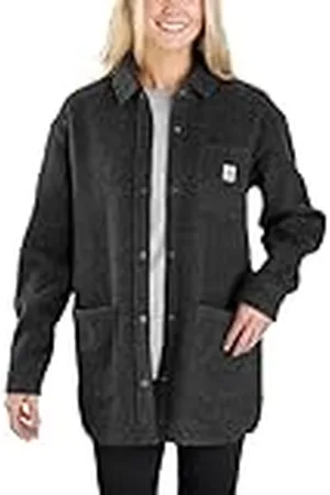 Carhartt Damen Übergangsjacke Wool Blend Overshirt, Farbe:Black Heather, Größe:l Chaqueta Polar, , L Mujeres