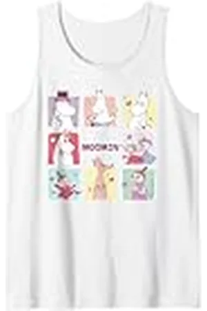 Moomin Bloques de caracteres cuadrados Camiseta sin Mangas