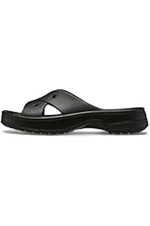 Crocs Mujer Classic Womens Cross Strap Sin cordones, Black, 36/37 EU