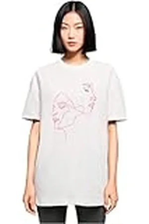 Mister Tee Mt10674-ladies One Line Oversized Boyfriend tee Camiseta, , M para Mujer