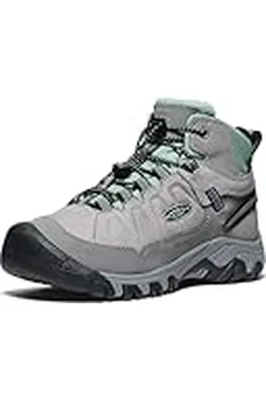 Keen Targhee 4 Mid Waterproof, Botas de Senderismo Unisex niños, Alloy/Granite Green, 24 EU