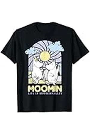 Moomin Life In valley - Vidrieras estilo oscuro Camiseta