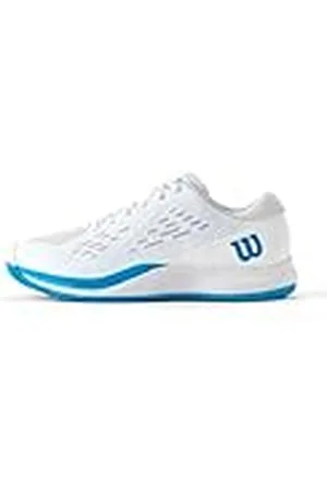 Wilson Rush Pro Ace, Zapatillas de Tenis Hombre, White/White/Atomic Blue, 47 1/3 EU