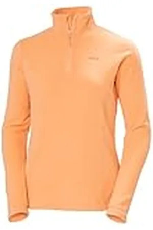 Helly Hansen W Daybreaker - Chaqueta de Forro Polar con 1/2 Cremallera para Mujer, Color Albaricoque, Talla XS