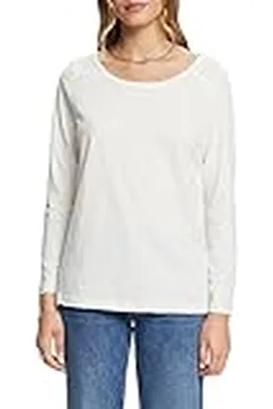 ESPRIT 083ee1k304 Camiseta, 110/blanco Roto, XXS Mujeres