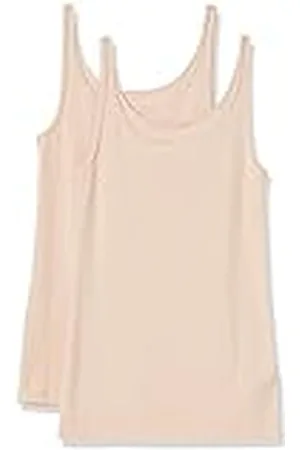 Amazon Top Ajustado sin Mangas y con Tirantes Finos Mujer, Pack de 2, , M