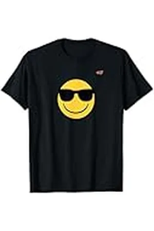 Emoji Gafas de sol con cara sonriente amarilla con emoticono Camiseta