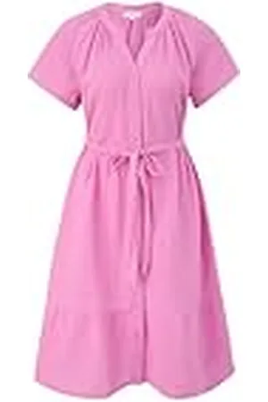 QS by s.Oliver 2151095 Vestido con cinturón, Rosa, 44 Mujeres