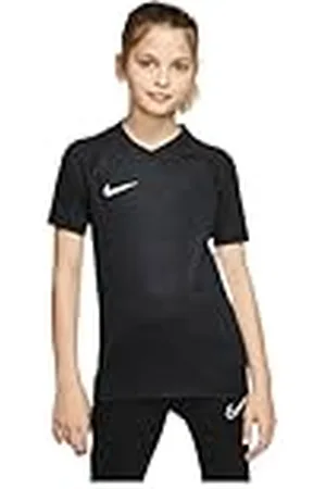 Nike Y NK Dry Tiempo Prem Jsy SS T-shirt, Niños, Black, Black, White, White, XL, negro (black, white)(894111)