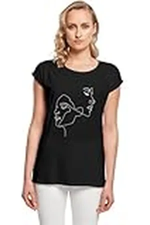 Mister Tee Mt10673-ladies One Line Extended Shoulder tee Camiseta, , XXL para Mujer