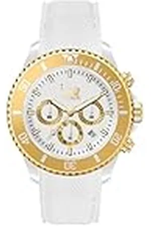 Ice-Watch ICE chrono White gold - Reloj blanco para Mujer con Correa de silicona - Chrono - 021595 (Medium)