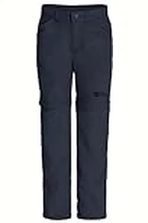 Jack Wolfskin Pantalones de Senderismo Unisex para niños con Cremallera