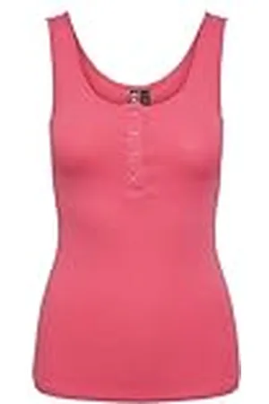 Pieces® Camiseta de Tirantes Pckitte Noos Anchos, Rosa Intenso, XL para Mujer
