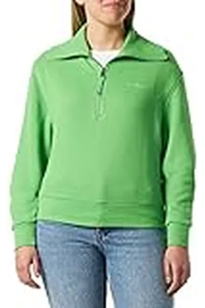 Tommy Hilfiger Mujer Sudadera con Zipper 1985 Media Cremallera, , M