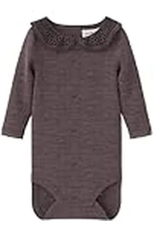 NAME IT NBFWANG Wool Needle LS Body W/Collar Manga Larga, , 80 bebita