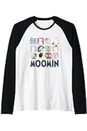 Moomin Bloques de personajes Grupo Luz Camiseta Manga Raglan