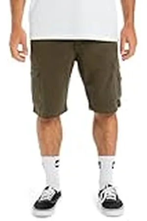 Quiksilver Crucial Battle Cargo Pantalones Cortos, Hombres, 32