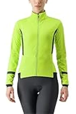 Castelli 4522542-383 DINAMICA 2 JACKET Jacket Mujer ELECTRIC LIME/BLACK REFLEX Tamaño M