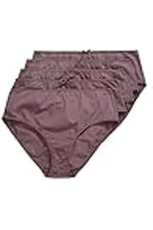 Ulla Popken Midislips, 5er-Pack, Einfarbig, bis Gr. 66/68 Pack de 5 Calzoncillos, , 66-68 Grande Mujeres