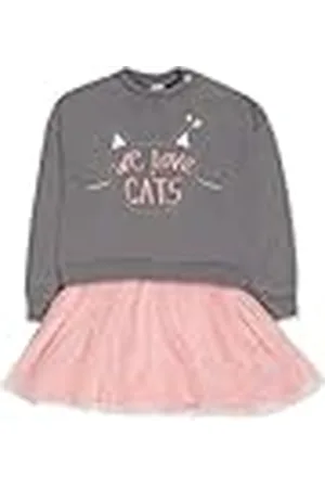 Tuc Tuc Vestido Felpa y Punto de niña Color colección Cattitude
