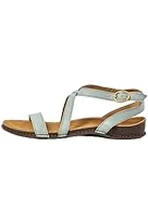 El Naturalista N5802 PANGLAO, Sandalias Planas Mujer, Blue, 40 EU Ancho