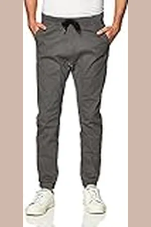 Southpole Pantalones Deportivos básicos de Sarga elástica para Hombre, Tallas Regulares y Grandes y Altas, , 5XL Grandes Alto