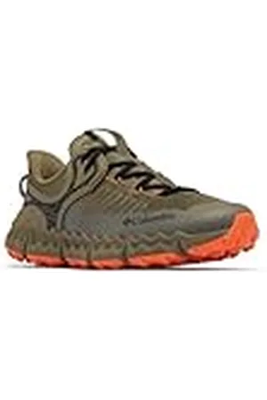 Columbia Voyager FLX, Zapatillas de Invierno Hombre, Verde Piedra, Naranja Picante, 40 EU