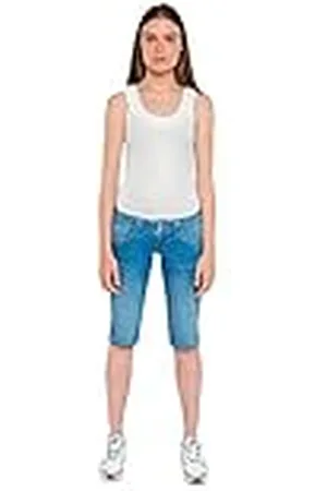 Pepe Jeans Venus Crop Pantalones Cortos, , 26W para Mujer