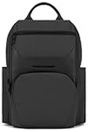 Piquadro Computer and iPad® backpack in recycled fabric with sternum strap, anti-theft cable, pocket for bottle and RFID anti-fraud protection, , , M, 0 unidades
