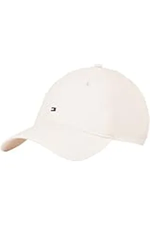Tommy Hilfiger Gorra Mujer Essential Flag de lino, Beige (Sugarcane), Talla Única
