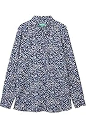 Benetton Camicia 5t17dq04r Camisa, , L Mujeres