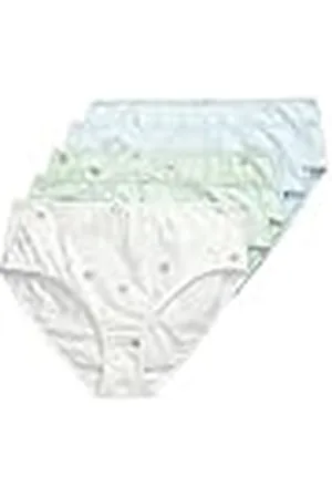 Ulla Popken Midislips, 5er-Pack, Blumen/Einfarbig 5 Calzoncillos Midi Flores, , 66-68 Grande Mujeres
