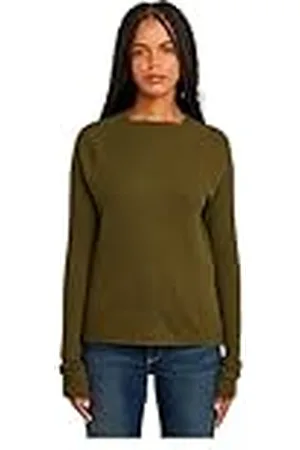 G-Star RAW Slim Rib Mock T Long Sleeve Camiseta, , XL Mujeres