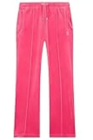 Juicy Couture Velour Track Pant with Diamante Branding Pantalones Informales, Rosa Intenso, S (Pack de 10) Mujeres