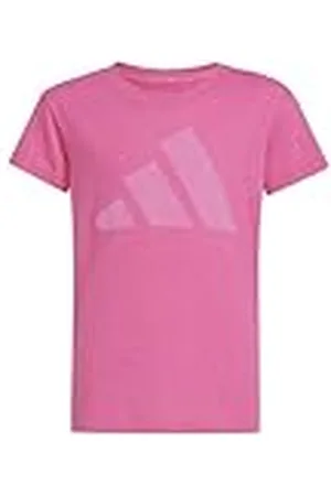 adidas Niñas Essentials Big Logo T-Shirt, Pink Fusion/White, 9-10 Years